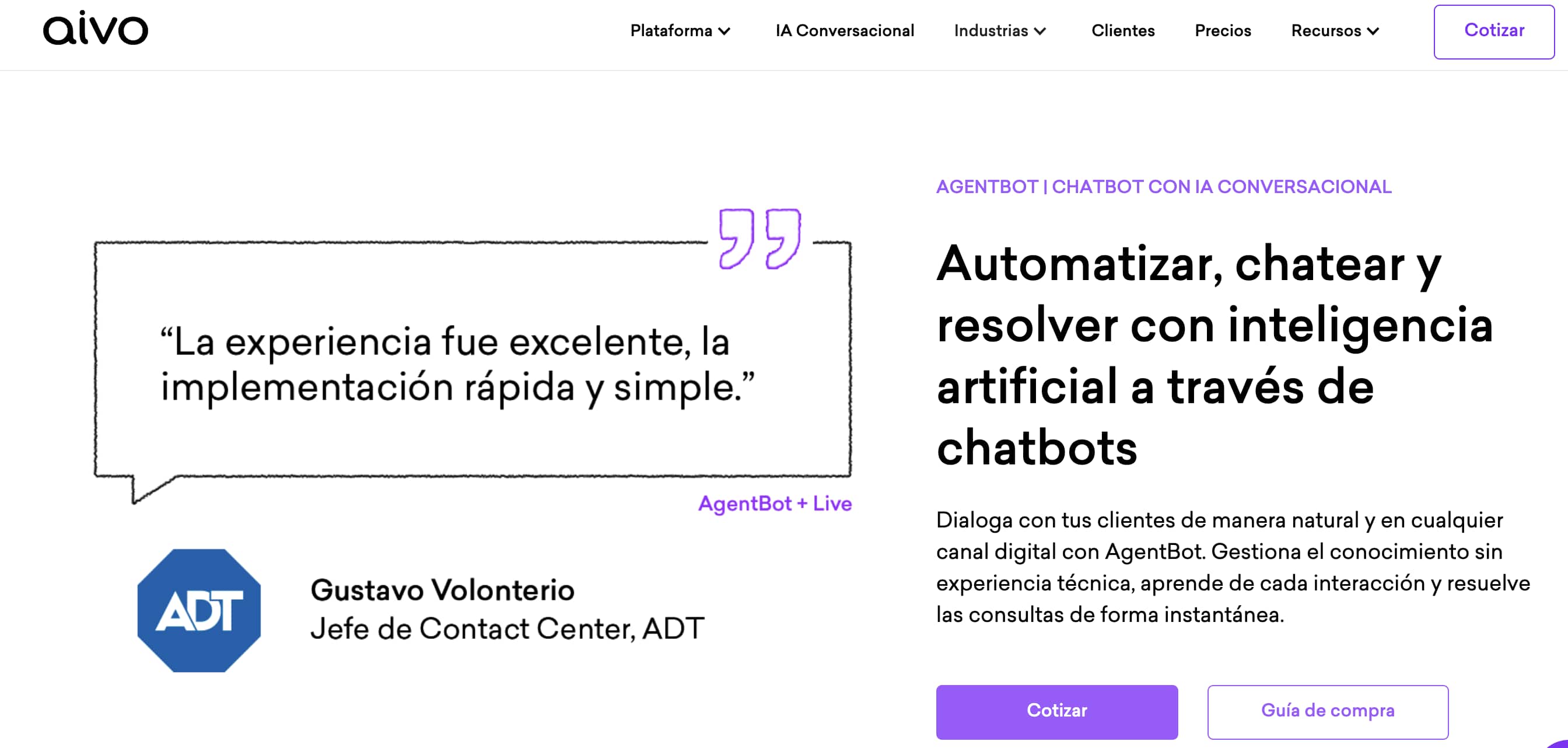 Mejores chatbots en español: Aivo