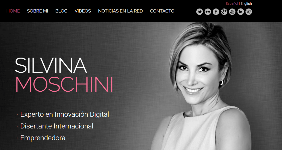 Sitio web de Silvina Moschini