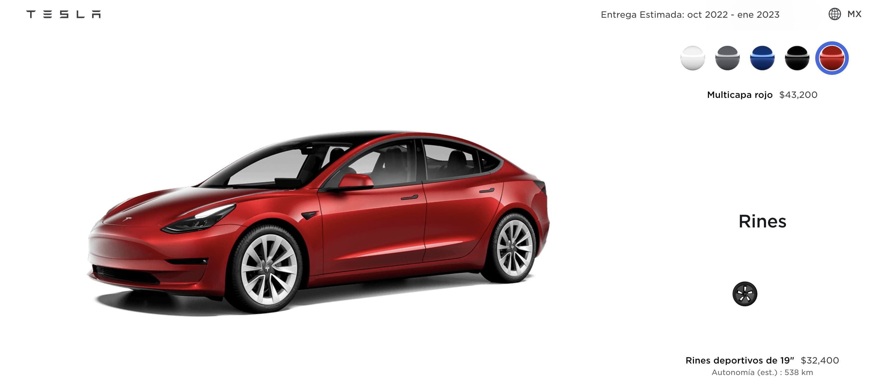 Ejemplo de páginas interactivas - Tesla