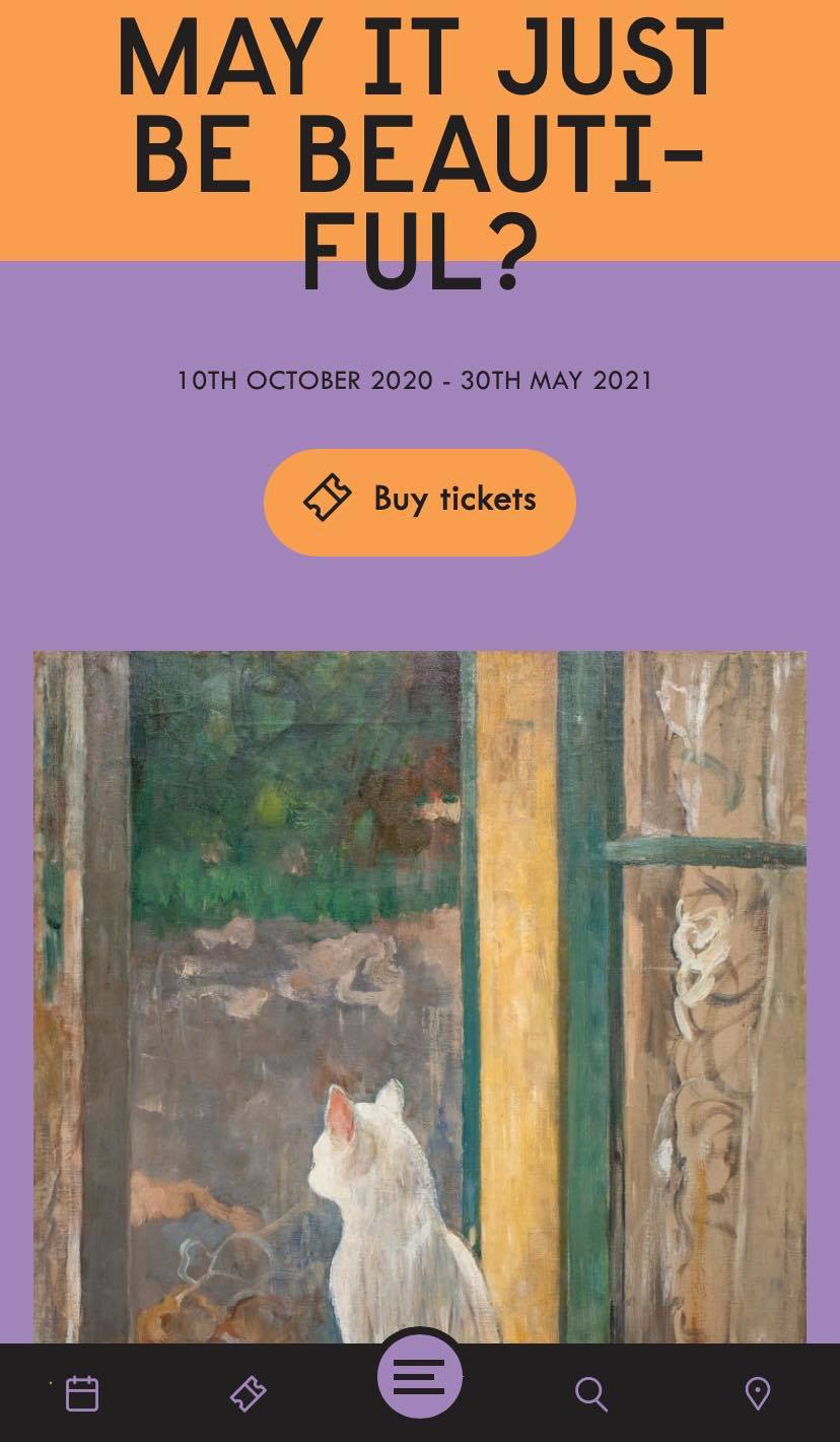 Ejemplo de página web de Museo Frans Hals