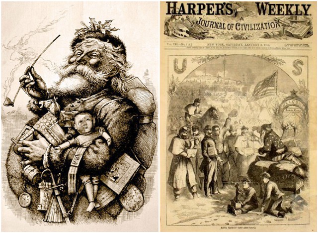 Representación de Santa Claus de Thomas Nast para Harper's Weekly