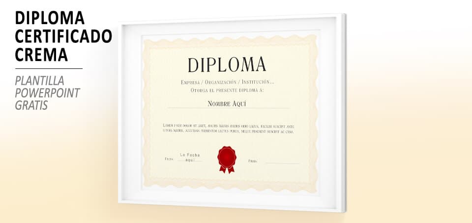 Plantilla de PowerPoint: Diploma clásico