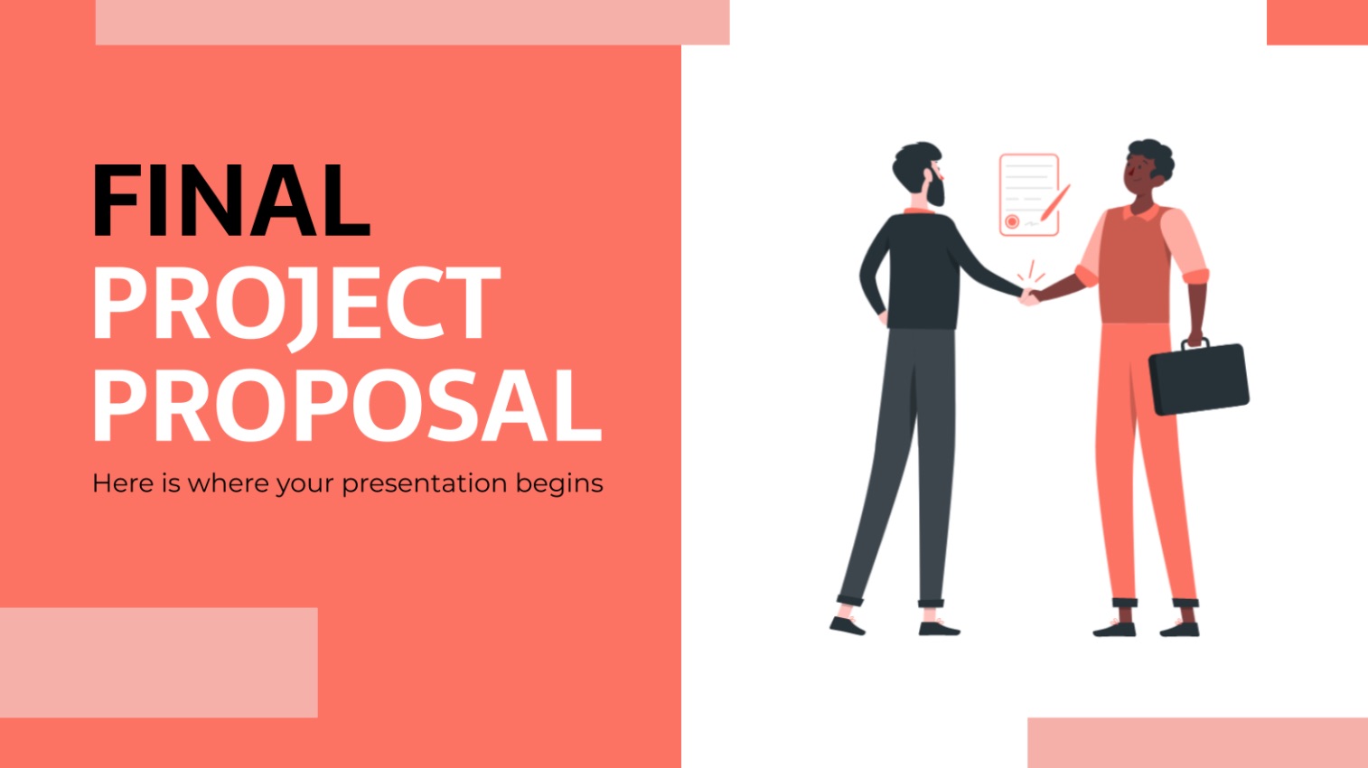 plantilla de PowerPoint animada gratis Final Project Proposal