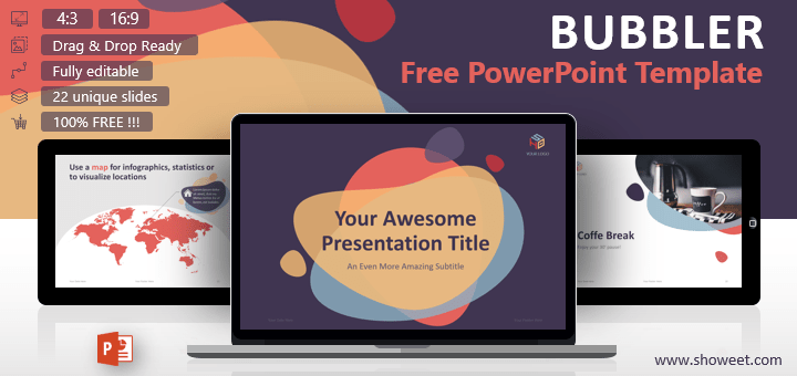 plantilla y diapositiva de PowerPoint profesional Bubbler