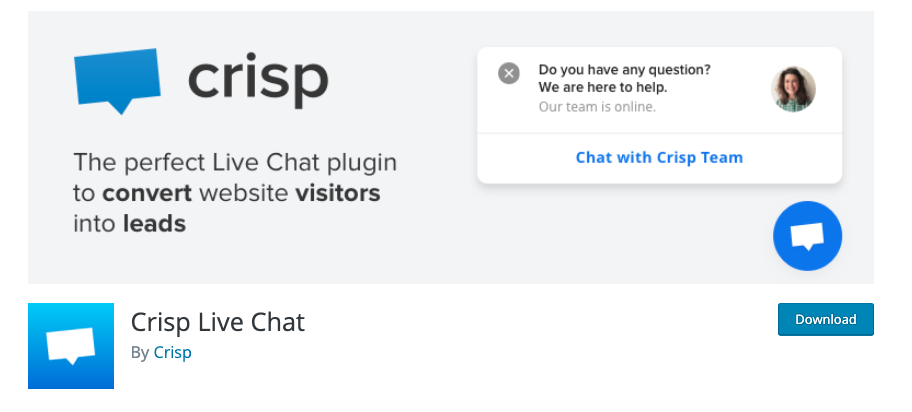 Plugin de chat para WordPress: Crisp