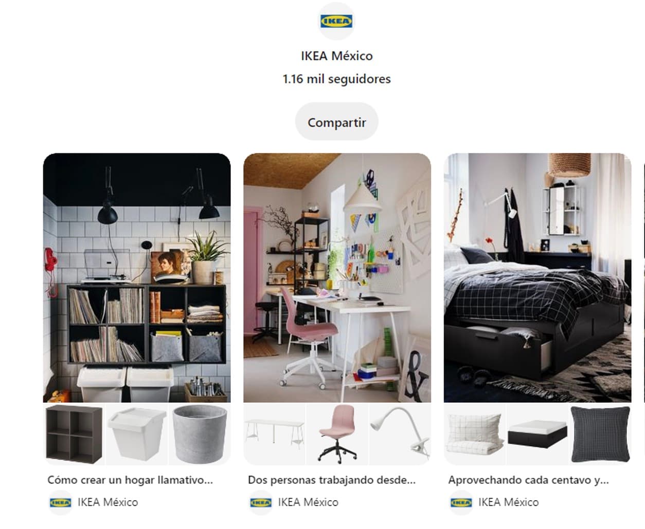 Ejemplo de publicidad en redes sociales de Ikea