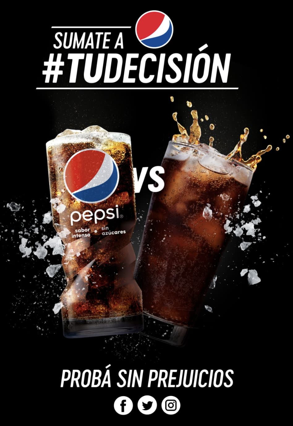 Ejemplo de claim publicitario de Pepsi