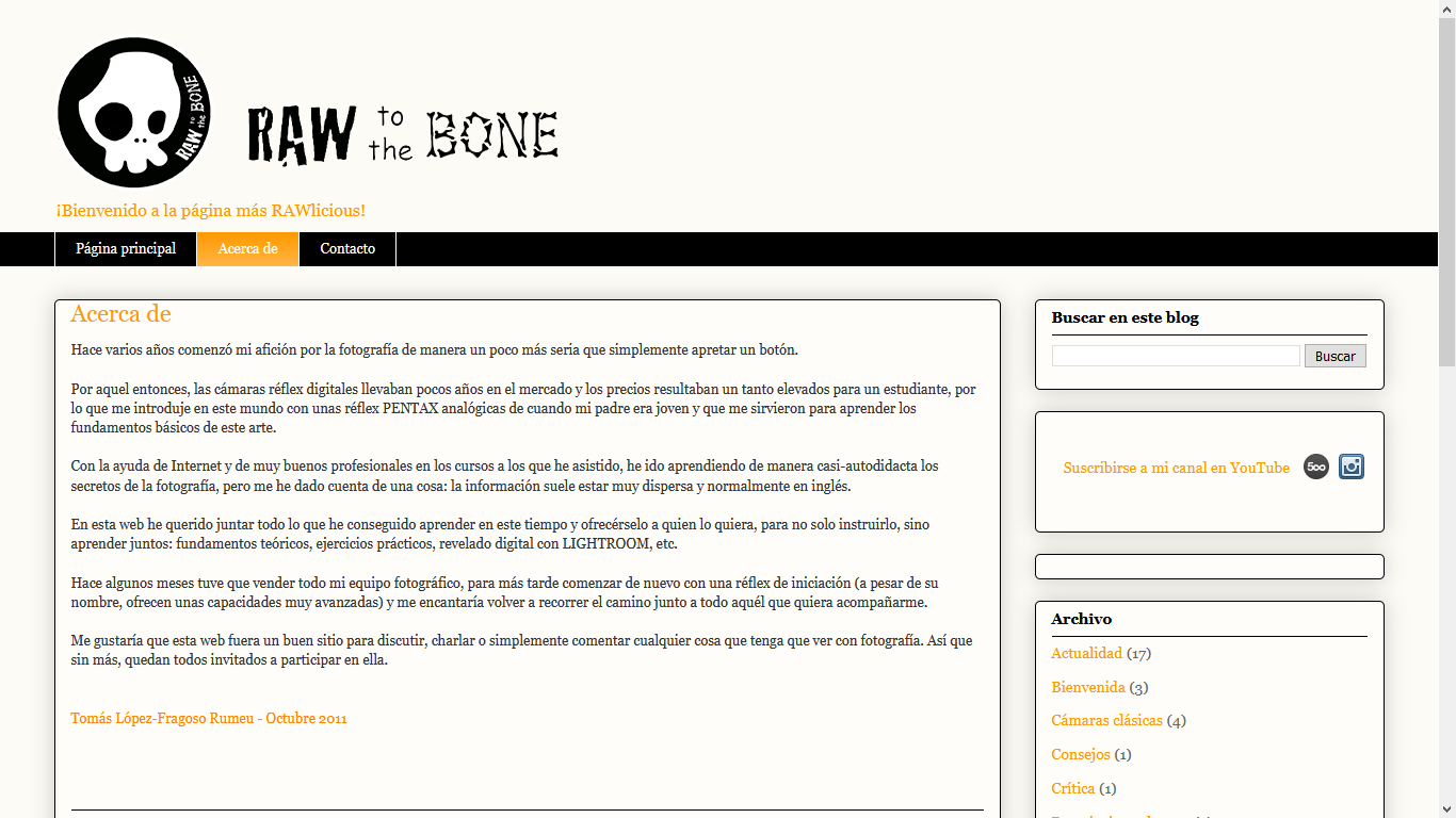 Nombres creativos de blogs: Raw to the bone