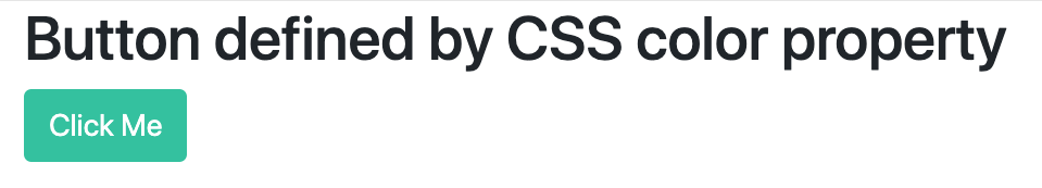 Resultado de cambio de color en botón de Bootstrap para CSS
