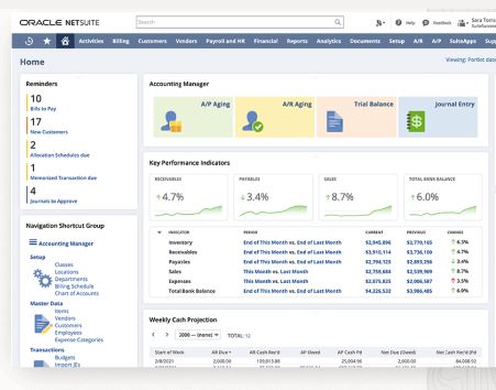 Mejores software de contabilidad: NetSuite