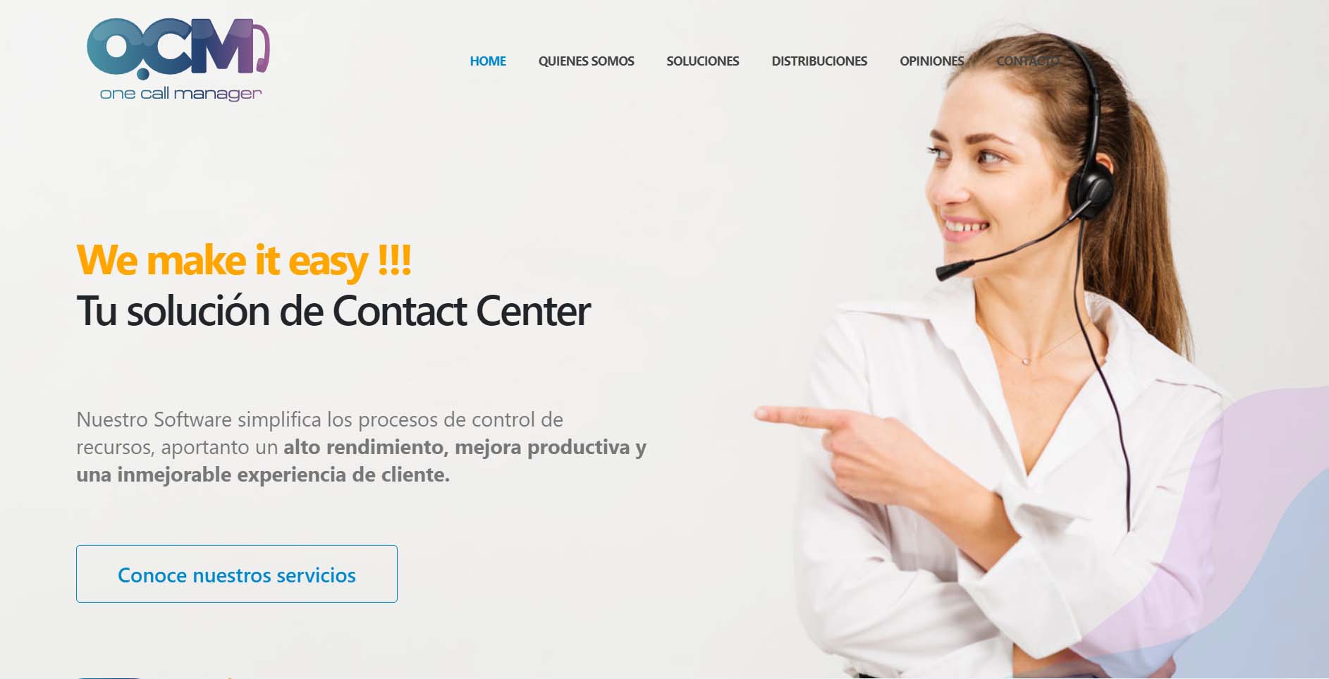 ejemplo de software de contact center