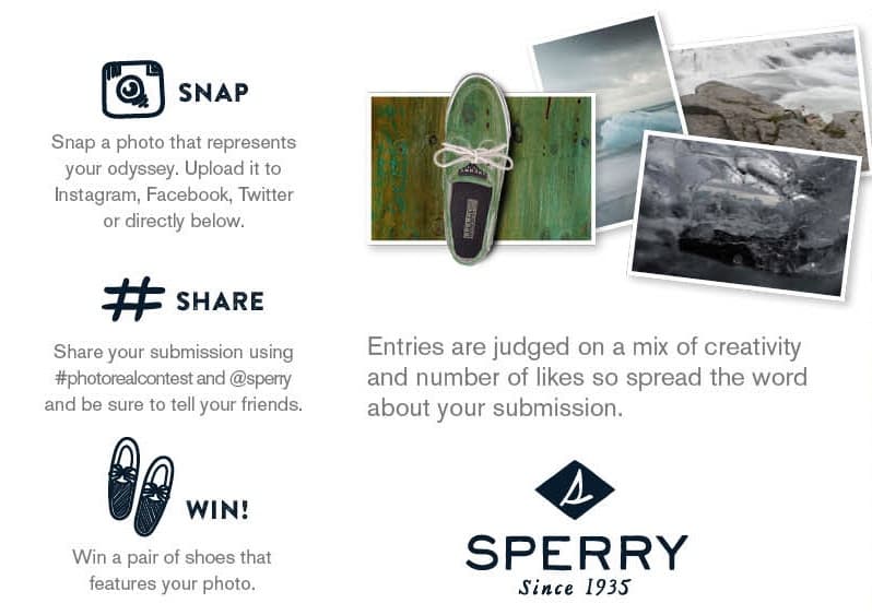 Ejemplo de concurso en Instagram: Sperry