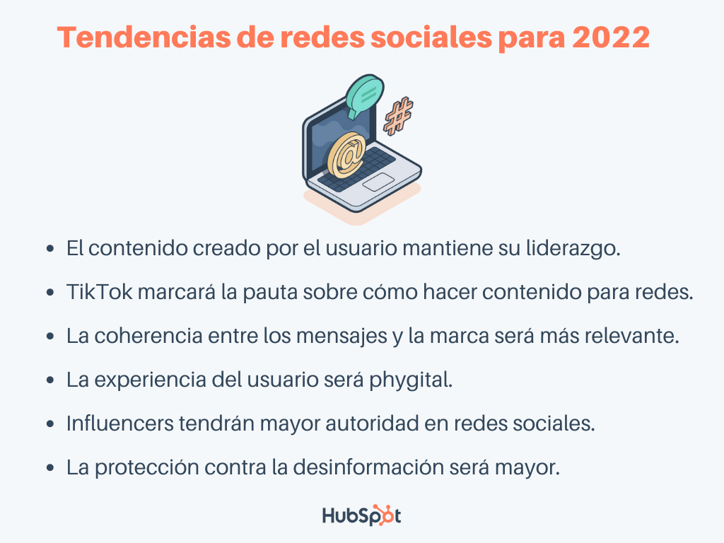 Tendencias de redes sociales en 2022