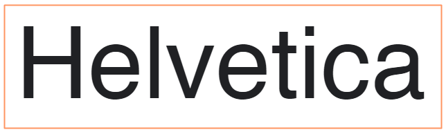 Ejemplos de las tipografías más usadas en diseño: Helvetica