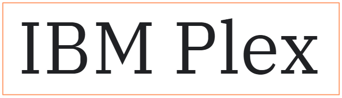 Ejemplos de las tipografías más usadas por diseñadores: IBM Plex