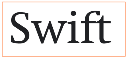 Ejemplos de las tipografías más usadas en diseño: Swift