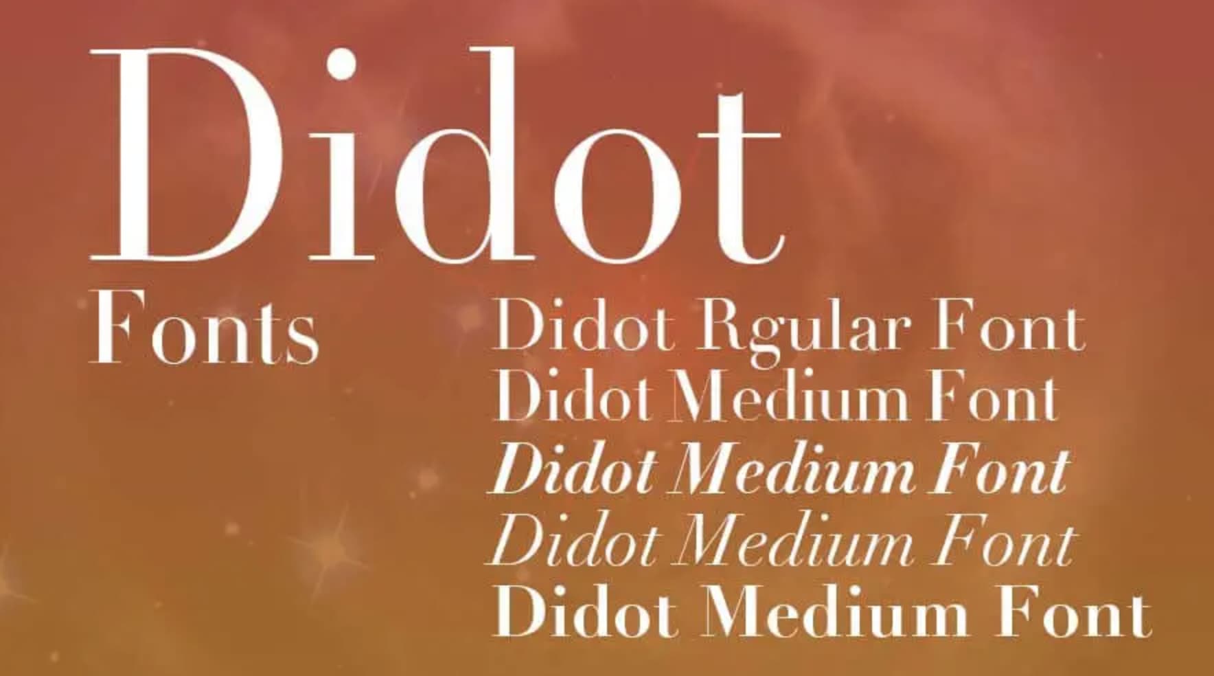 Letras para logos: Didot