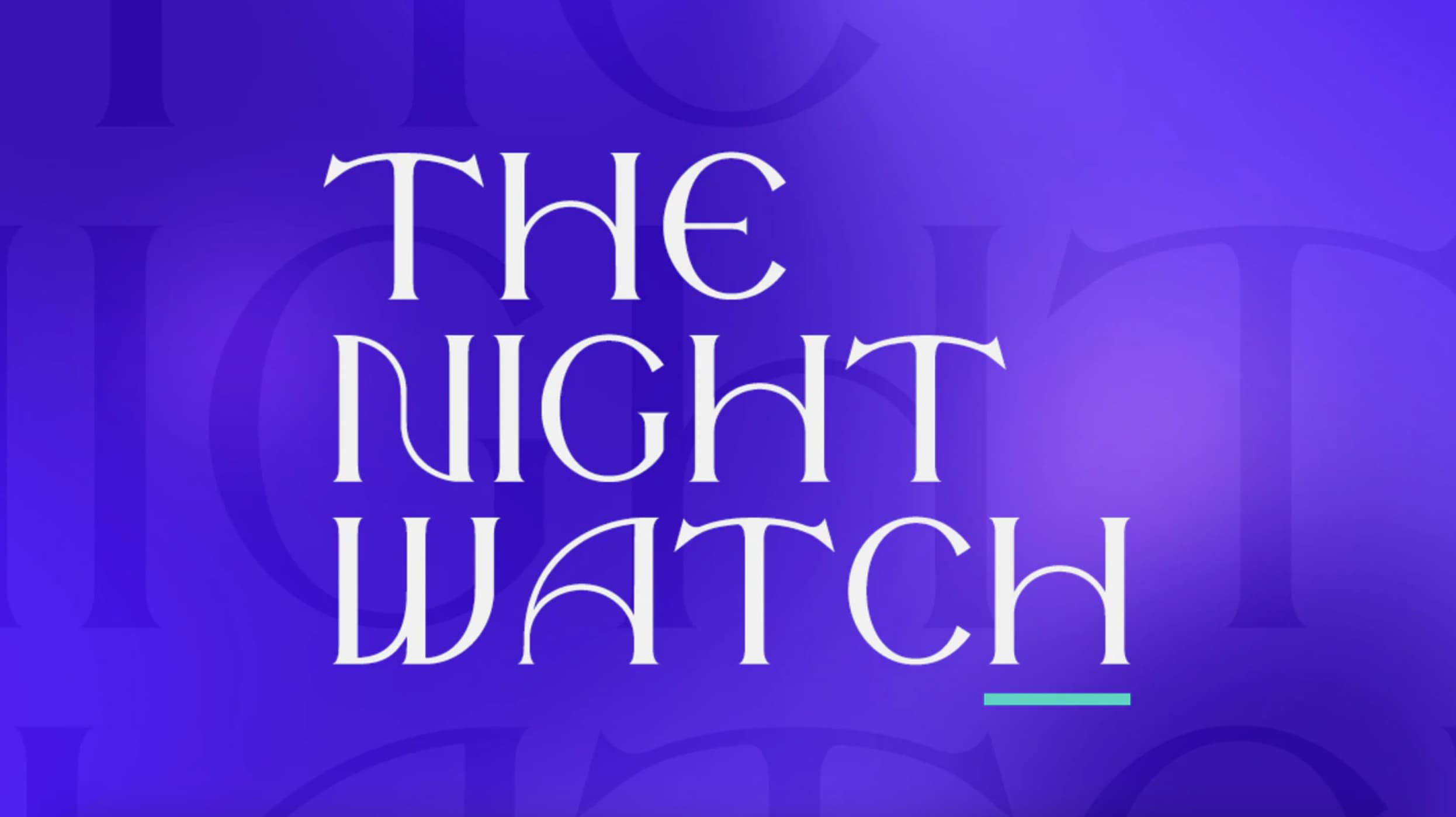 Tipos de letras para logos: The Night Watch