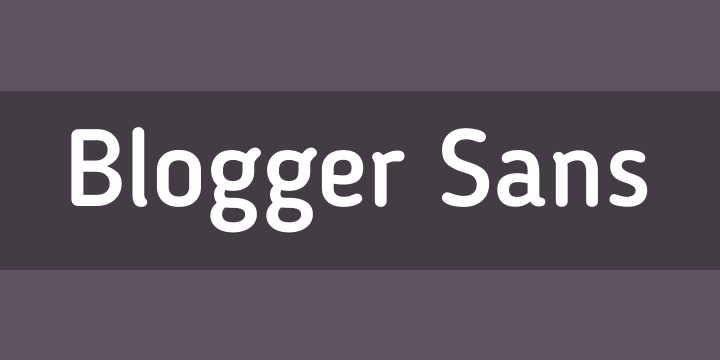 Tipografías para web: Blogger Sans