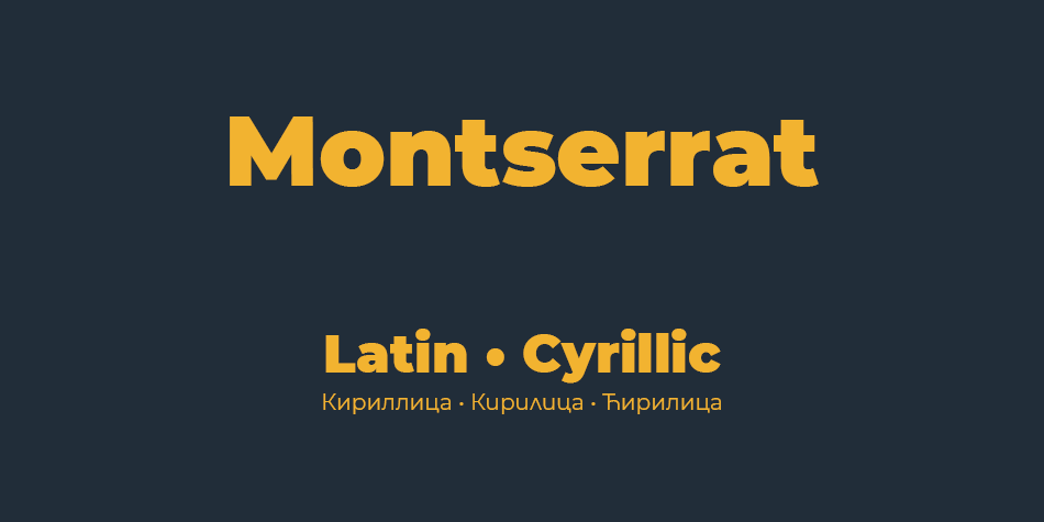 Tipografías para web: Montserrat