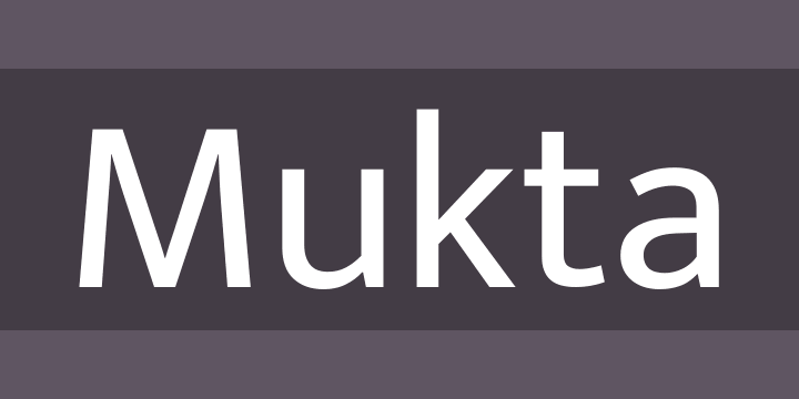 Tipografías para web: Mukta