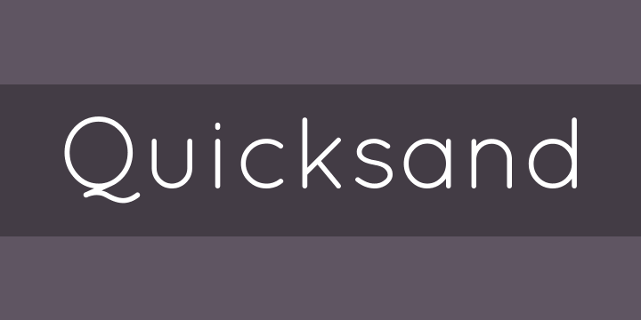 Tipografías para web: Quicksand