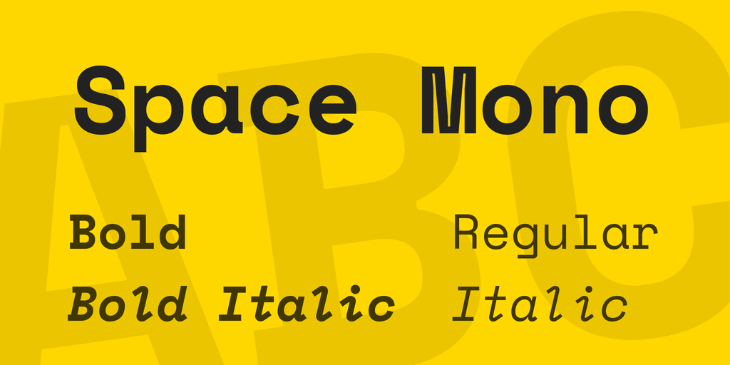 Tipografías para web: Space Mono