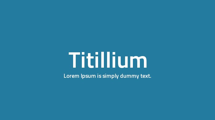 Tipografías para web: Titillium