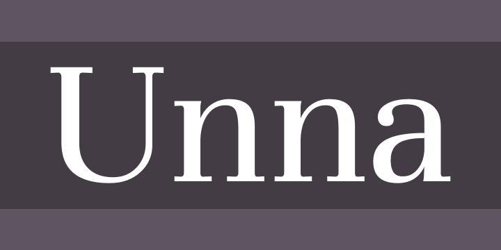 Tipografías para web: Unna