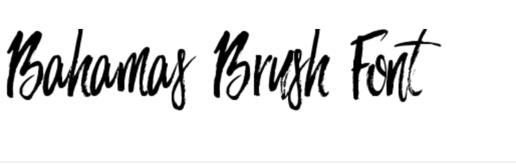 Tipografías para web: Bahamas Brush