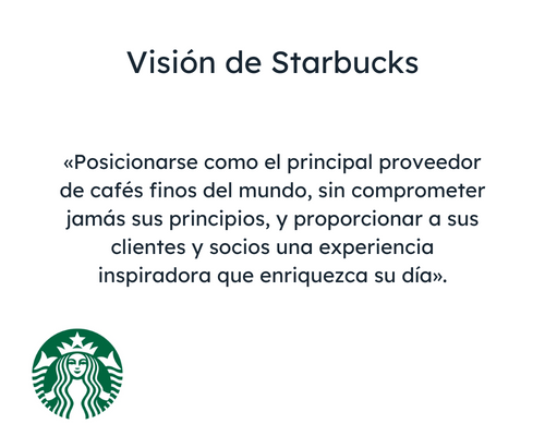 Ejemplo de visión de Starbucks