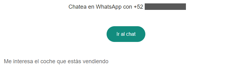 Cómo hacer un link de WhatsApp de manera manual: ejemplo con mensaje