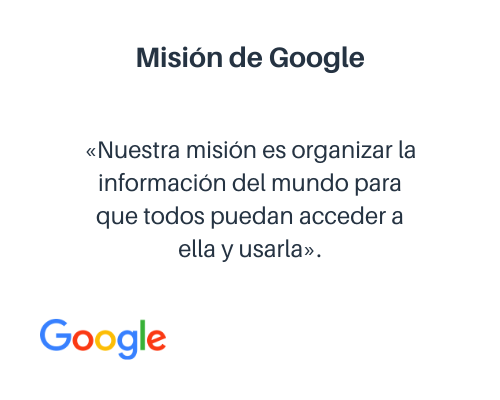 Ejemplo de misión: Google