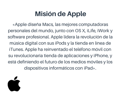 Misión empresarial de Apple