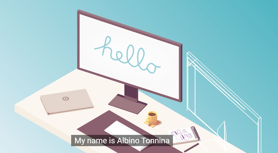 Ejemplo de página web original: Albino Tonnina