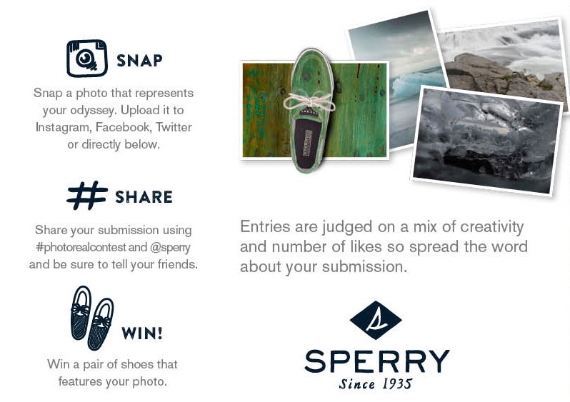 Concurso de Sperry en redes sociales para ganar tenis con fotografía impresa #photorealcontest @sperry