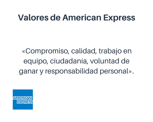 Valores corporativos de American Express