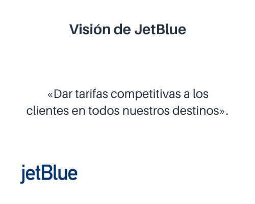 Ejemplo de visión de una empresa: JetBlue